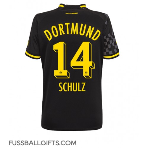 Borussia Dortmund Nico Schulz #14 Fußballbekleidung Auswärtstrikot Damen 2022-23 Kurzarm